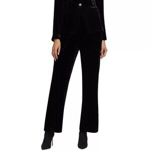 NWOT Elie Tahari  The Veronica Velvet Wide-Leg Pants Size S